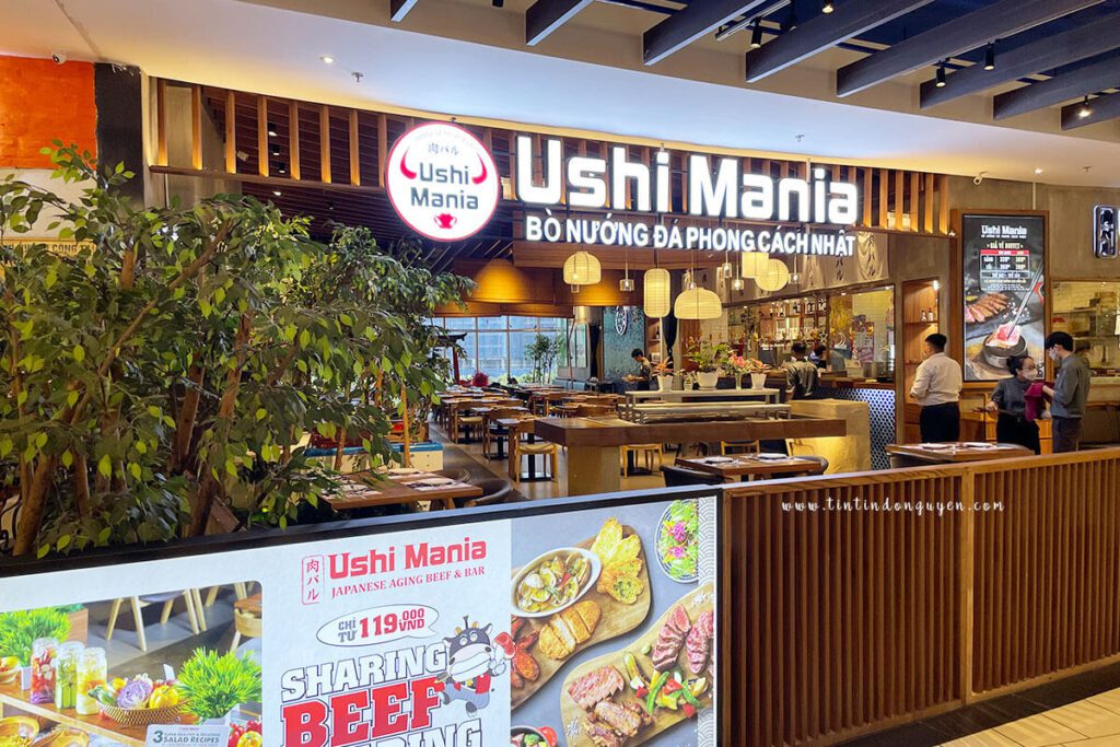 "Mặt tiền" của Ushi Mania Aeon Mall Tân Phú 